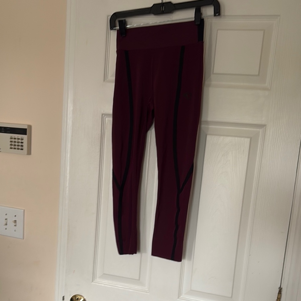 Kari Traa Maroon and Charcoal Leggings, very good condition